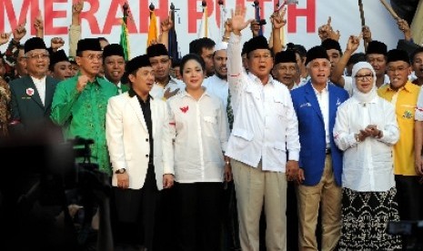 Prabowo berasama Koalisi Merah Putih