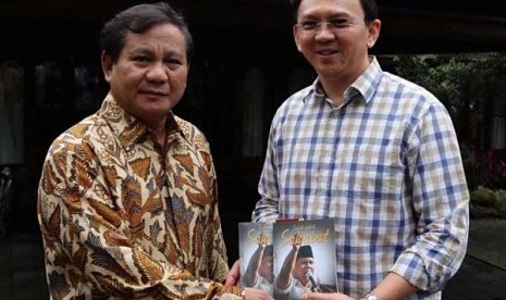 Prabowo dan Ahok.