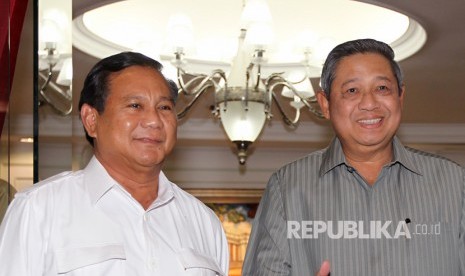 Prabowo and Susilo Bambang Yudhoyono (SBY)