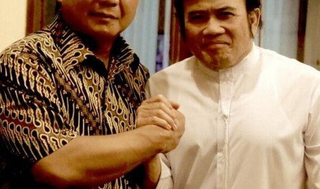 Prabowo Subianto bertandang ke rumah Rhoma Irama