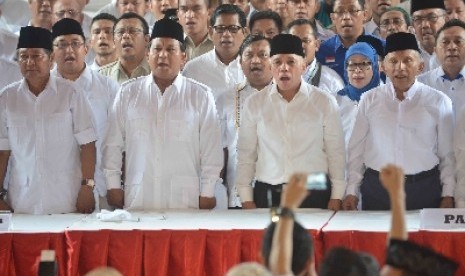 Prabowo Subianto dan mitra koalisi.