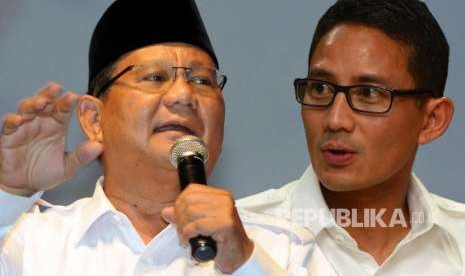 Prabowo Subianto dan Sandiaga Uno