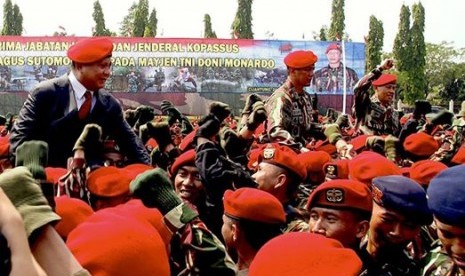 Prabowo Subianto di Mako Kopassus, Cijantung.