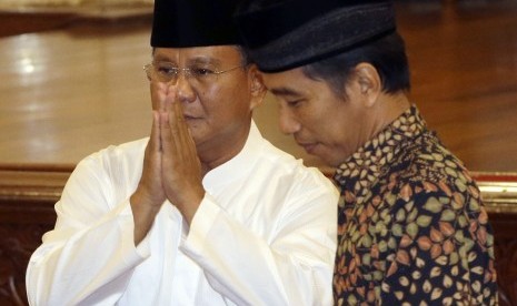 Prabowo Subianto (kiri) dan Joko Widodo (Jokowi)