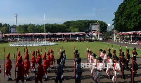 Prajurit Mataram di Istana Merdeka