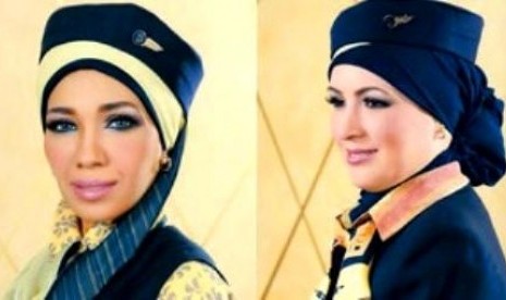 Pramugari berjilbab egyptair