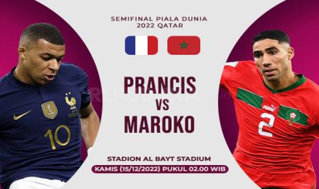 Prancis vs Maroko, duel rekan satu tim di Paris Saint-Germain, Kylian Mbappe melawan Achraf Hakimi (kanan).