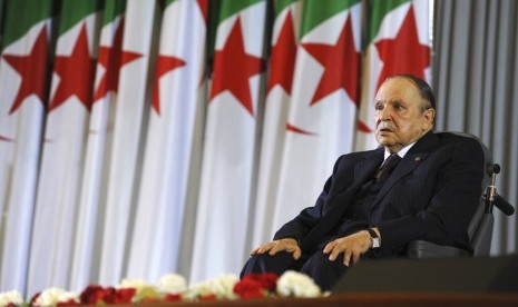 Presiden Aljazair Abdelaziz Bouteflika pada 2014.