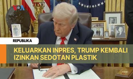 Presiden Amerika Serikat Donald Trump menandatangani instruksi presiden pada Senin 10 Februari lalu, melarang pemerintah federal menggunakan sedotan kertas.