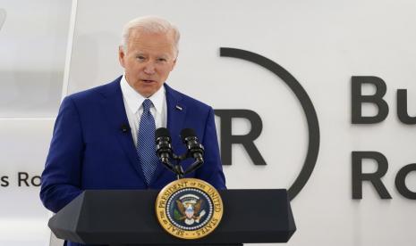 Presiden AS Joe Biden berbicara dalam pertemuan Business Roundtable