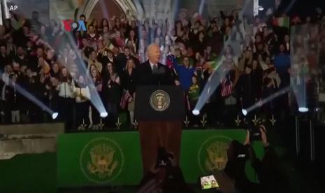 Presiden AS Joe Biden kembali mencalonkan diri sebagai capres.