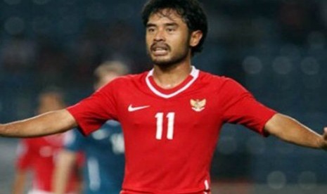 Ponaryo Astaman, salah satu anggota skuad timnas Indonesia melawan Libya pada tahun 2008.