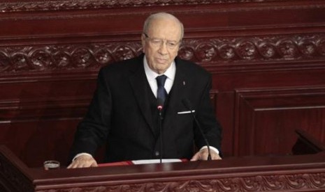 Presiden baru Tunisia, Beji Caid Essebsi.