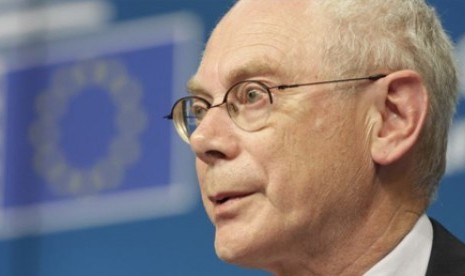 Presiden Dewan Uni Eropa Herman Van Rompuy.