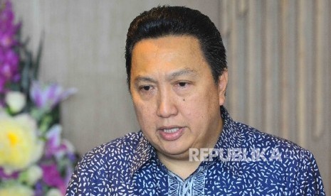 Presiden Direktur PT Adaro Energy Tbk (Adaro) Garibaldi Thohir seusai menyerahkan laporan data aset dan hartanya dalam program pengampunan pajak (tax amnesty) di Kantor DJP Wajib Pajak Besar, Sudirman, Jakarta, Rabu (14/9).