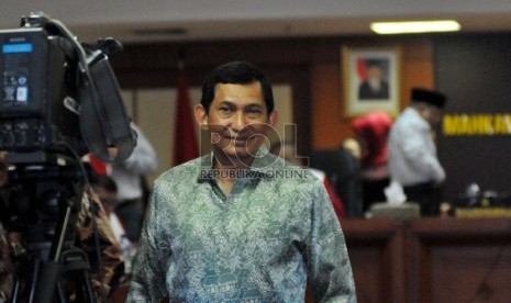 Presiden Direktur PT Freeport Indonesia Maroef Sjamsoeddin memberikan keterangan saat sidang etik Mahkamah Kehormatan Dewan (MKD) DPR di kompleks Parlemen, Senayan, Jakarta, Kamis (3/12). (Republika/Rakhmawaty La'lang)