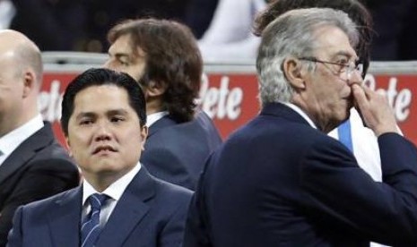 Presiden Erick Thohir dan Presiden Kehormatan Massimo Moratti.