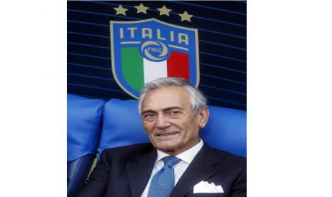 Presiden Federasi Sepak Bola Italia (FIGC) Gabriele Gravina.