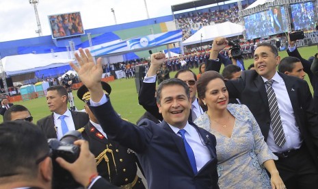 Presiden Honduras Juan Orlando Hernandez.