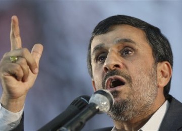 Presiden Iran, Mahmoud Ahmadinejad.