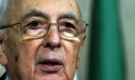 Presiden Italia Giorgio Napolitano 