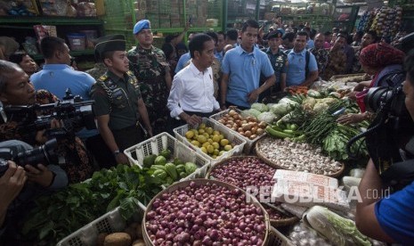 Presiden Joko Widodo di pasar. (Ilustrasi)