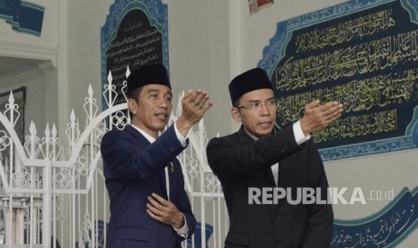  Presiden Joko widodo bersama Gubernur NTB TGB Zainul Majdi.