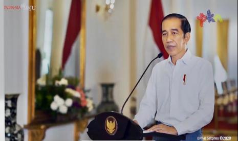  Presiden Joko Widodo dalam pidato pembukaan PKN 2020, secara virtual, di Jakarta, Sabtu (31/10).