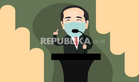 Presiden Joko Widodo dan New Normal (Ilustrasi)