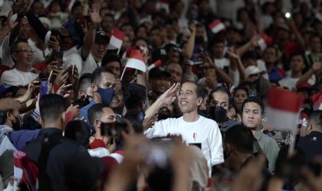 Presiden Joko Widodo (Jokowi) mengapresiasi perolehan emas Indonesia di SEA Games 2023.