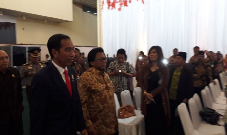 Presiden Joko Widodo mengahdiri acara DPD RI, Jumat (17/11).