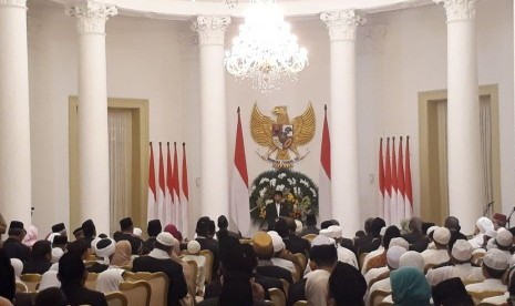 Presiden Joko Widodo menggelar peringatan Maulid Nabi di Istana Kepresidenan Bogor, Kamis (30/11).