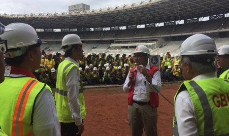 Presiden Joko Widodo meninjau Venue Asian Games 2018