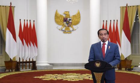 Temuan Satgas Terkait Mafia Karantina yang Disoroti Presiden. Foto: Presiden Joko Widodo menyampaikan sambutan saat membuka pertemuan pendahuluan B20 atau B20 Inception Meeting yang digelar secara virtual dari Istana Kepresidenan Bogor, Jawa Barat, Kamis (27/1/2022). Dalam sambutannya, Presiden Jokowi antara lain mengharapkan kontribusi B20 untuk mempercepat transformasi energi yang juga merupakan salah satu fokus utama Presidensi G20 Indonesia.