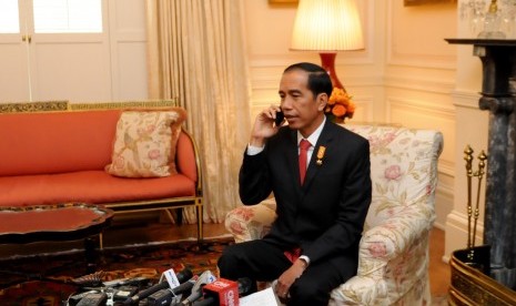 Presiden Joko Widodo saat kunjungan kerja ke AS.