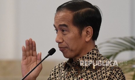 Presiden Joko Widodo saat pembukaan Kongres XXV KOWANI di Istana Negara, Jakarta, Selasa (3/12/2019). Jokowi sebelumnya menegaskan menolak ide masa jabatan presiden tiga periode.