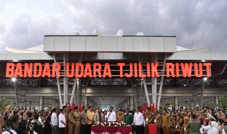 Terminal Baru Bandara Tjilik Riwut di Kota Palangkaraya, Kalimantan Tengah.