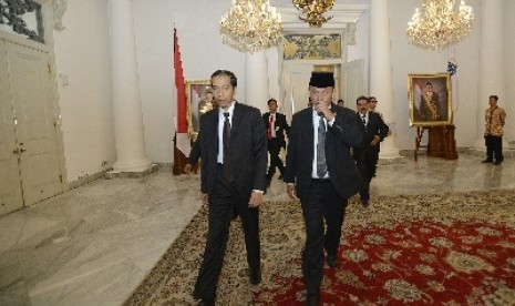 Presiden Jokowi dan Ketua DPRD DKI Jakarta Prasetyo Edi Marsudi.