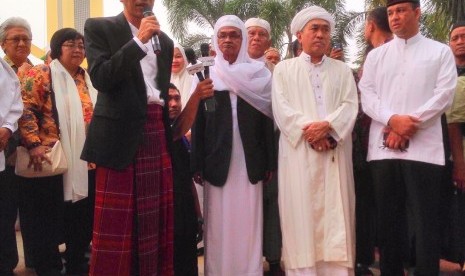 Presiden Jokowi di Masjid Agung Al-Karomah, Kabupaten Banjar, Kamis (24/9).