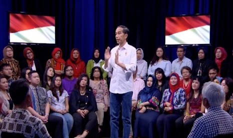 Presiden Jokowi saat berbicara di program Visi Presiden