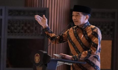 Presiden Jokowi saat Membuka Rakornas BAZNAS 2024 di Istana Negara IKN, Penajam, Kalimantan Timur, Rabu (25/9/2024)