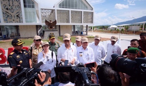 Presiden Jokowi saat peresmian PLBN Nanga Badau