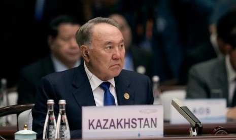 Mantan presiden Kazakhstan Nursultan Nazarbayev.