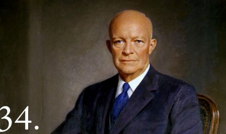 Presiden ke 34 AS, Dwight D Eisenhower.