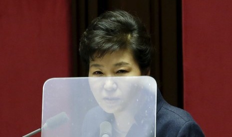 Corruption scandal led parliament to impeach President Park Geun-hye.