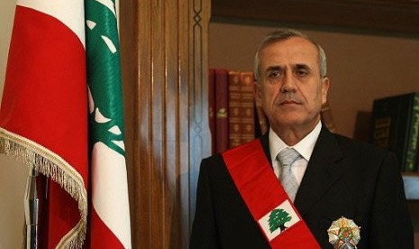 Presiden Lebanon Michel Sleiman