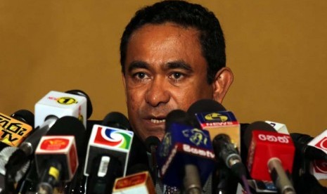 Mantan presiden Maladewa Abdulla Yameen.