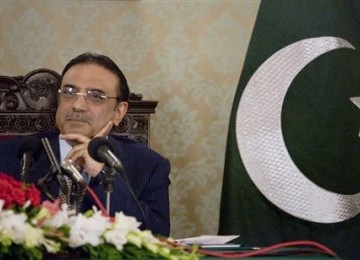 Presiden Pakistan, Asif Ali Zardari.