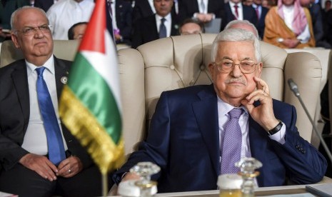 Presiden Palestina Mahmoud Abbas menuturkan Palestina masih berkomitmen perdamaian adalah pilihan strategis. Ilustrasi.