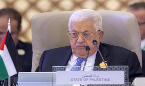 Presiden Palestina, Mahmud Abbas tiba di Beijing pada Selasa (13/6/2023). 